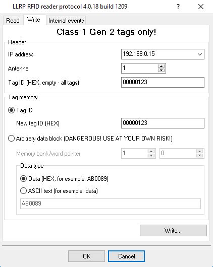 write data to rfid tag|rfid tag writing software.